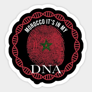 Morocco Its In My DNA - Gift for Moroccan From Morocco Sticker